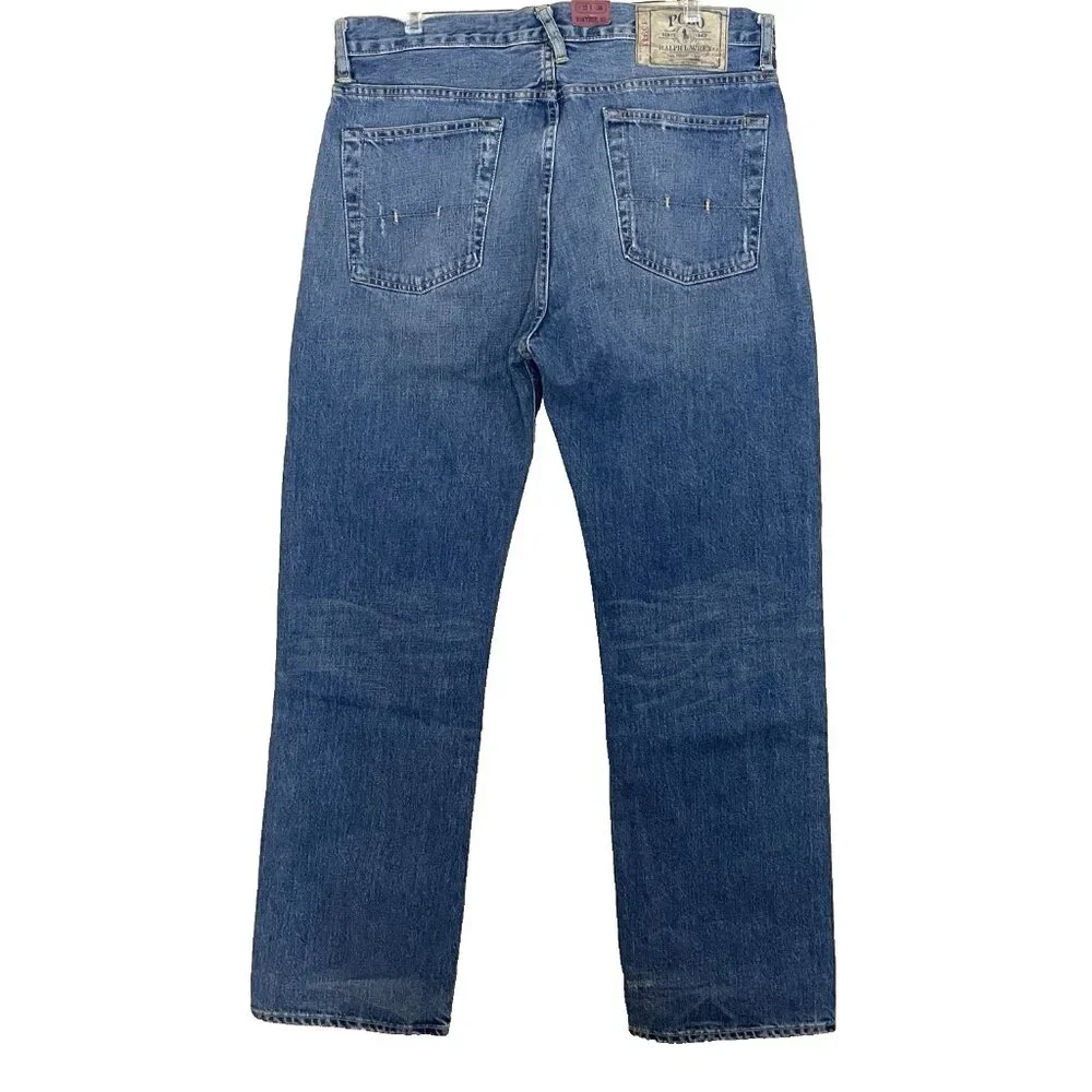 POLO Ralph Lauren Jeans Men's 33 x 30 Vintage 67 Button Fly NEW